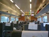 中国の新幹線 和諧号の車内